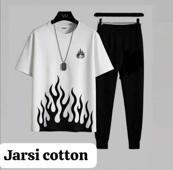 Men's Micro Interlock Printed Track Suit